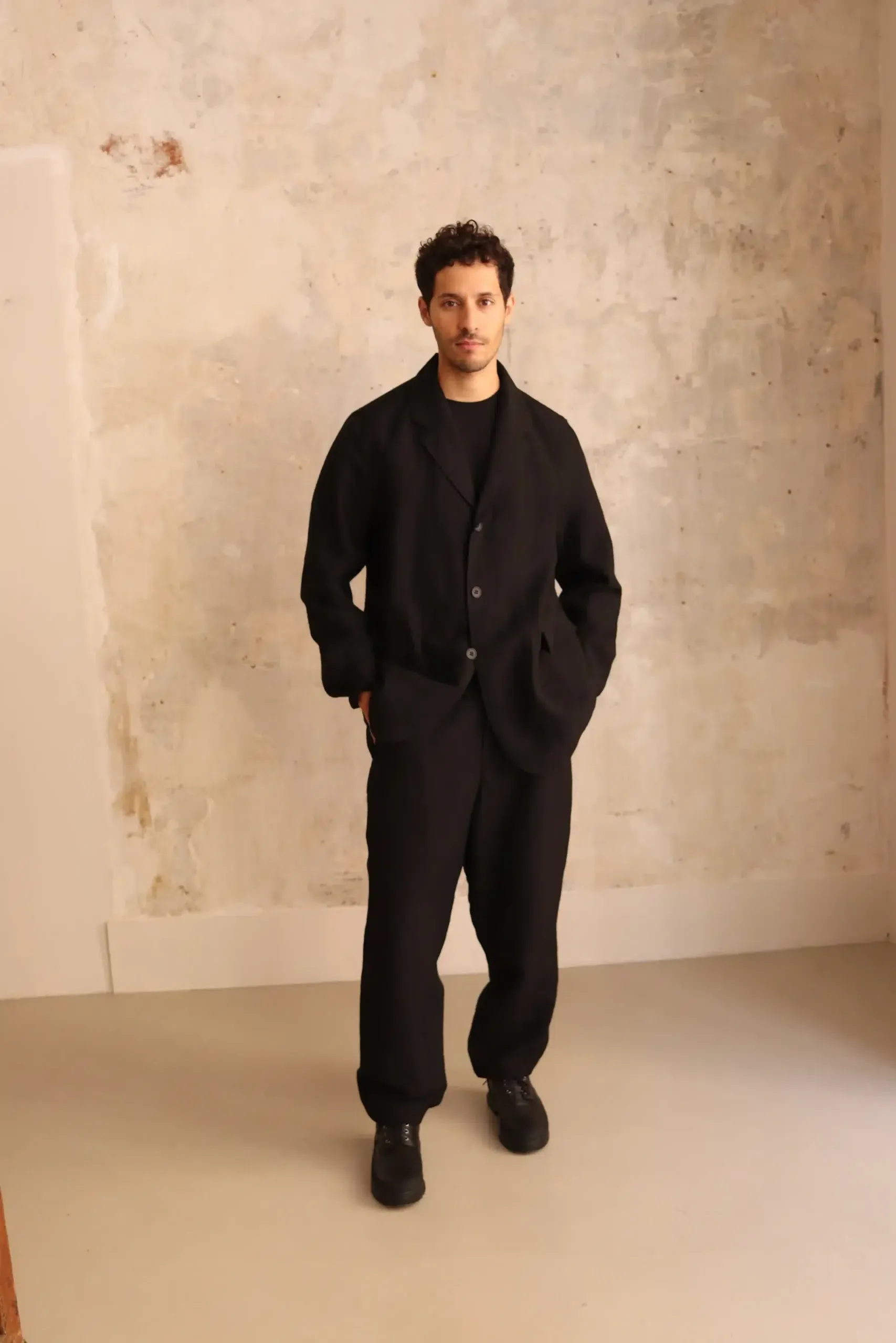 Casey Casey – RESERSIBLE JAK PAT JACKET  27HV432 – BLACK