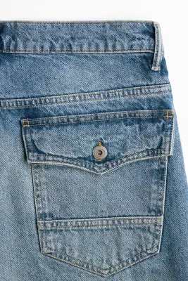 Relaxed Bootcut Jeans - Bleu denim — photo 5