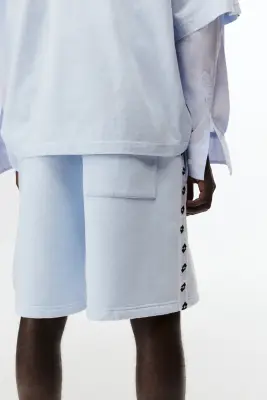 Short Regular Fit en molleton - Bleu clair/Lotto — photo 2