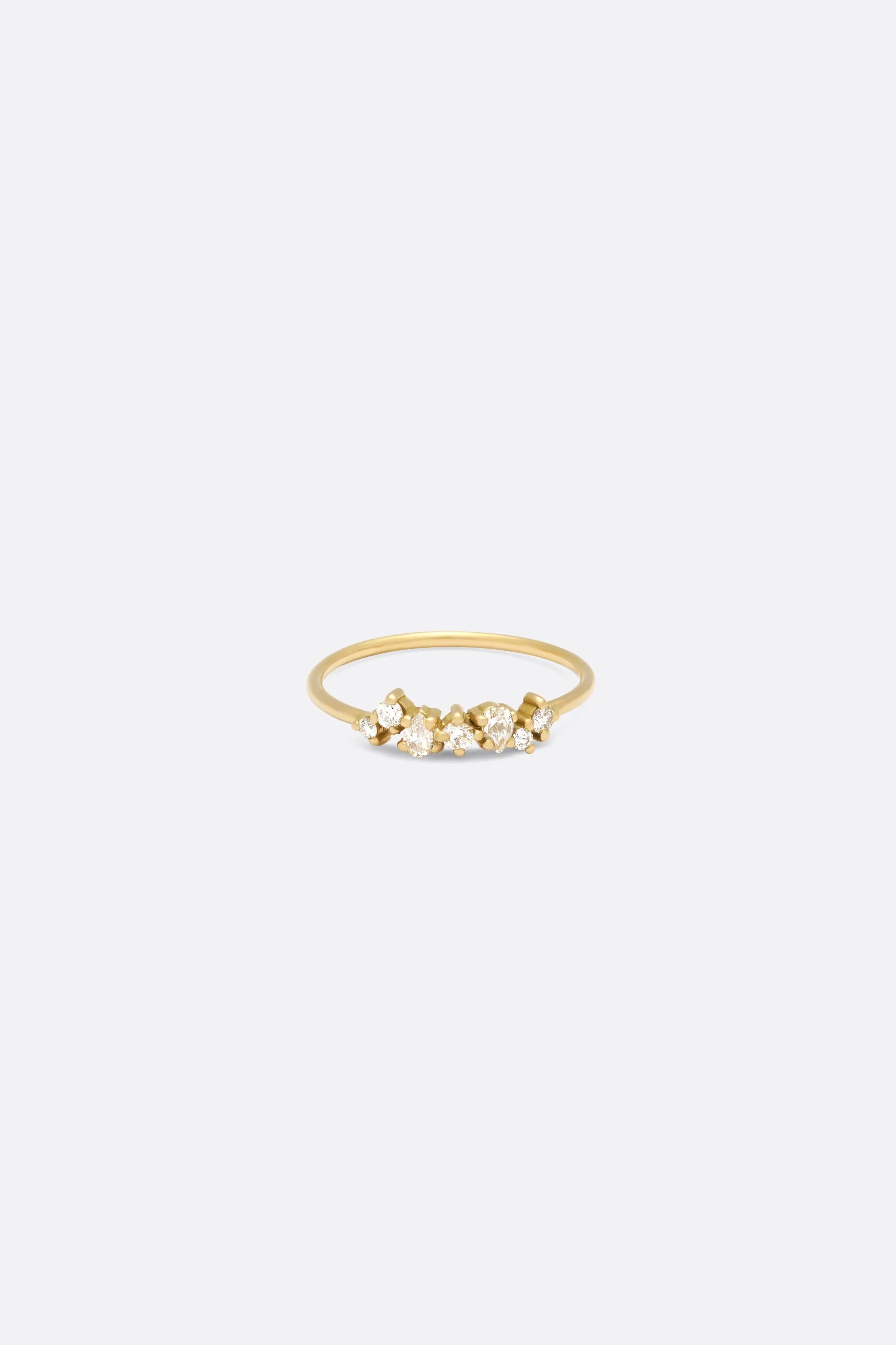 BAGUE ROSE DIAMANTS
