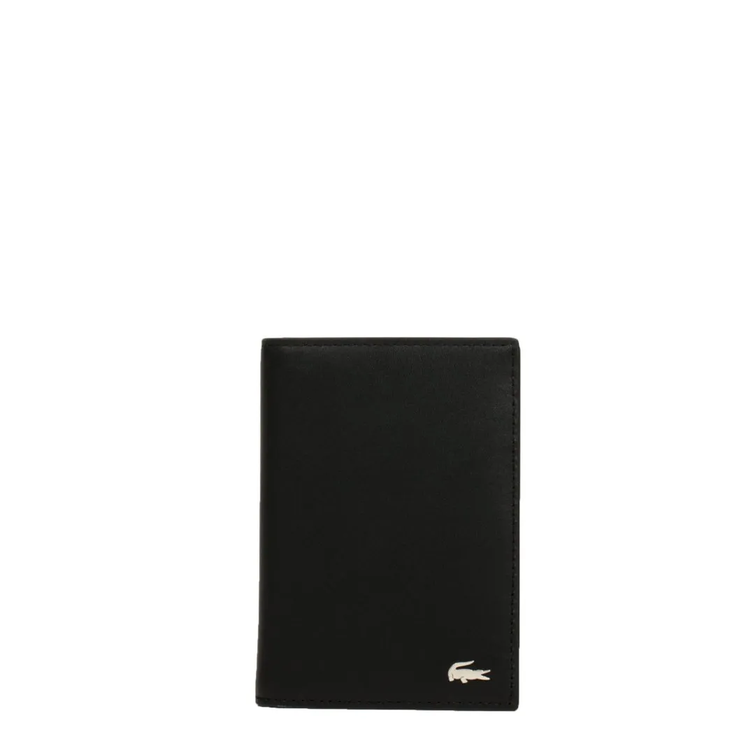 Portefeuille vertical fitzgerald cuir noir