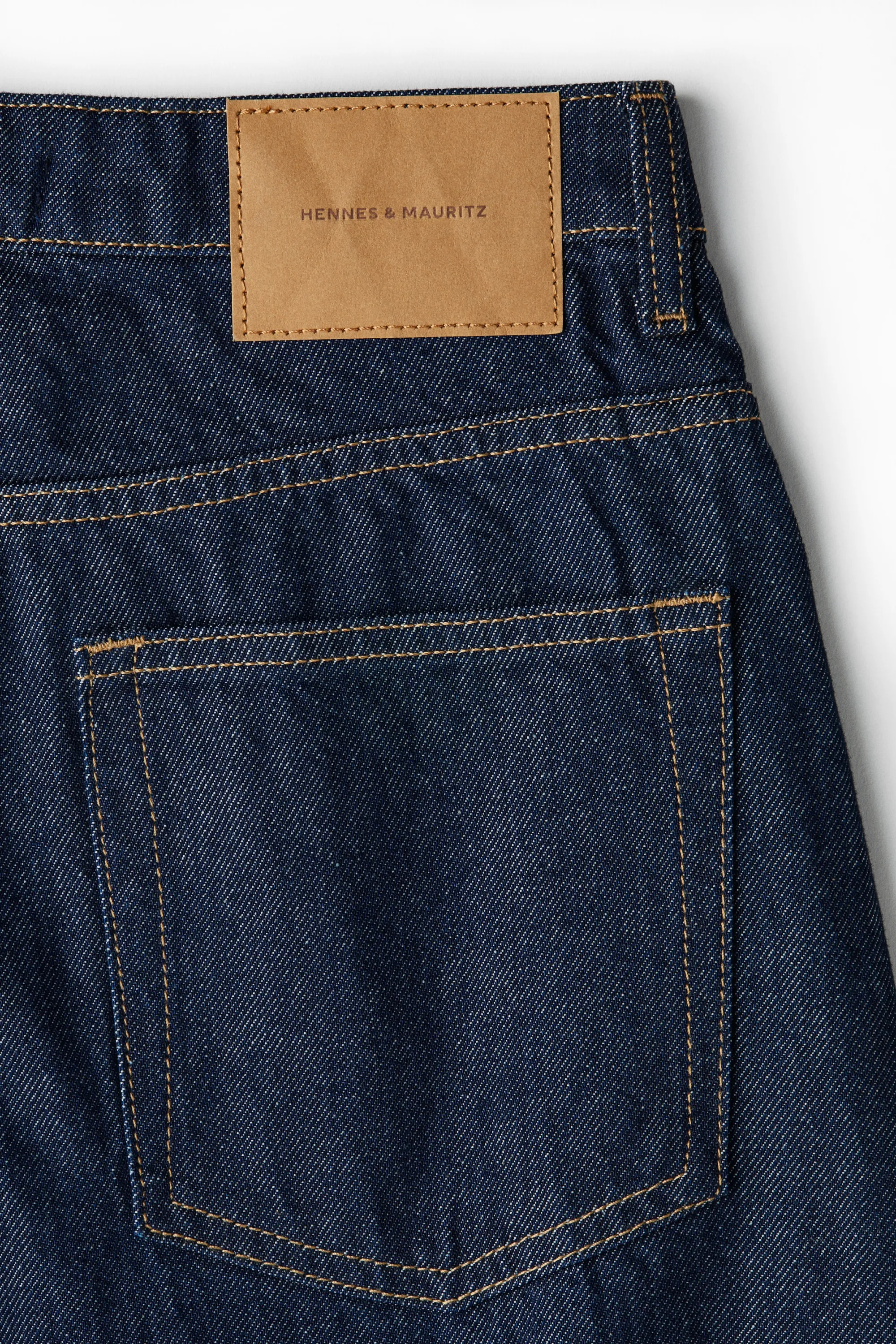 Baggy High Jeans - Bleu denim foncé