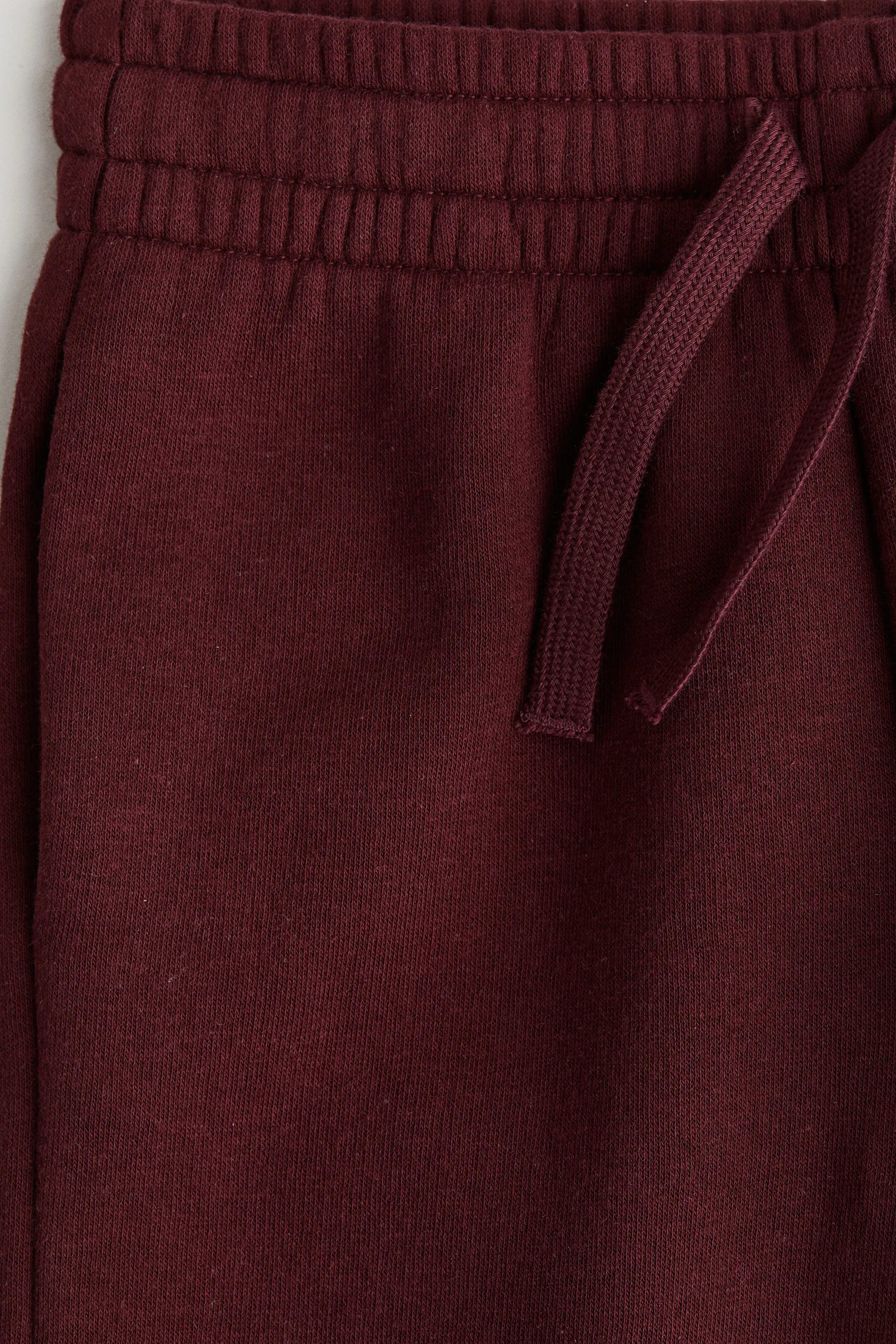 Pantalon jogger à l'intérieur brossé - Rouge foncé