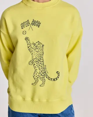 Sweat-shirt Virgile jaune — photo 4