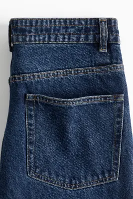 Pantalon large avec cordon de serrage - Bleu denim — photo 5