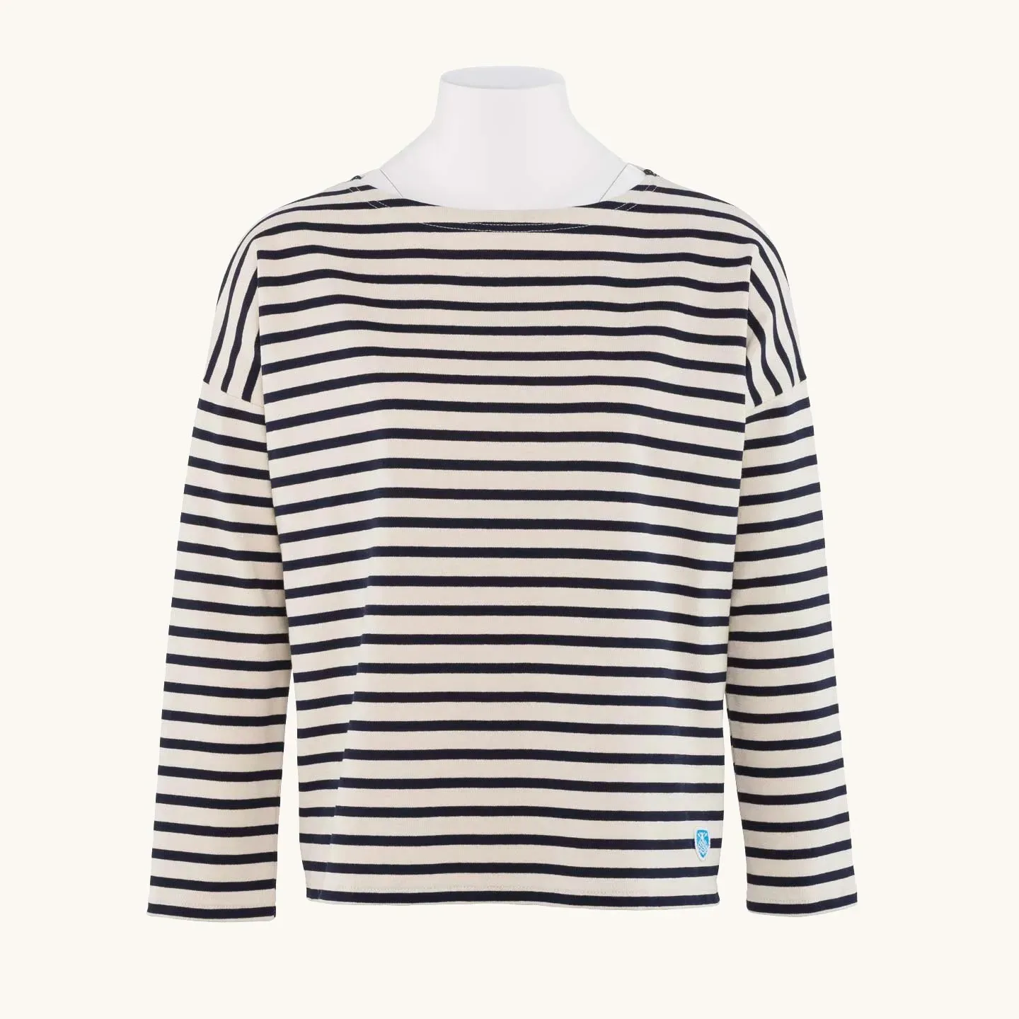 Marinière Ecru / Marine oversized