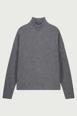 PULL COL MONTANT LAINE — photo 1