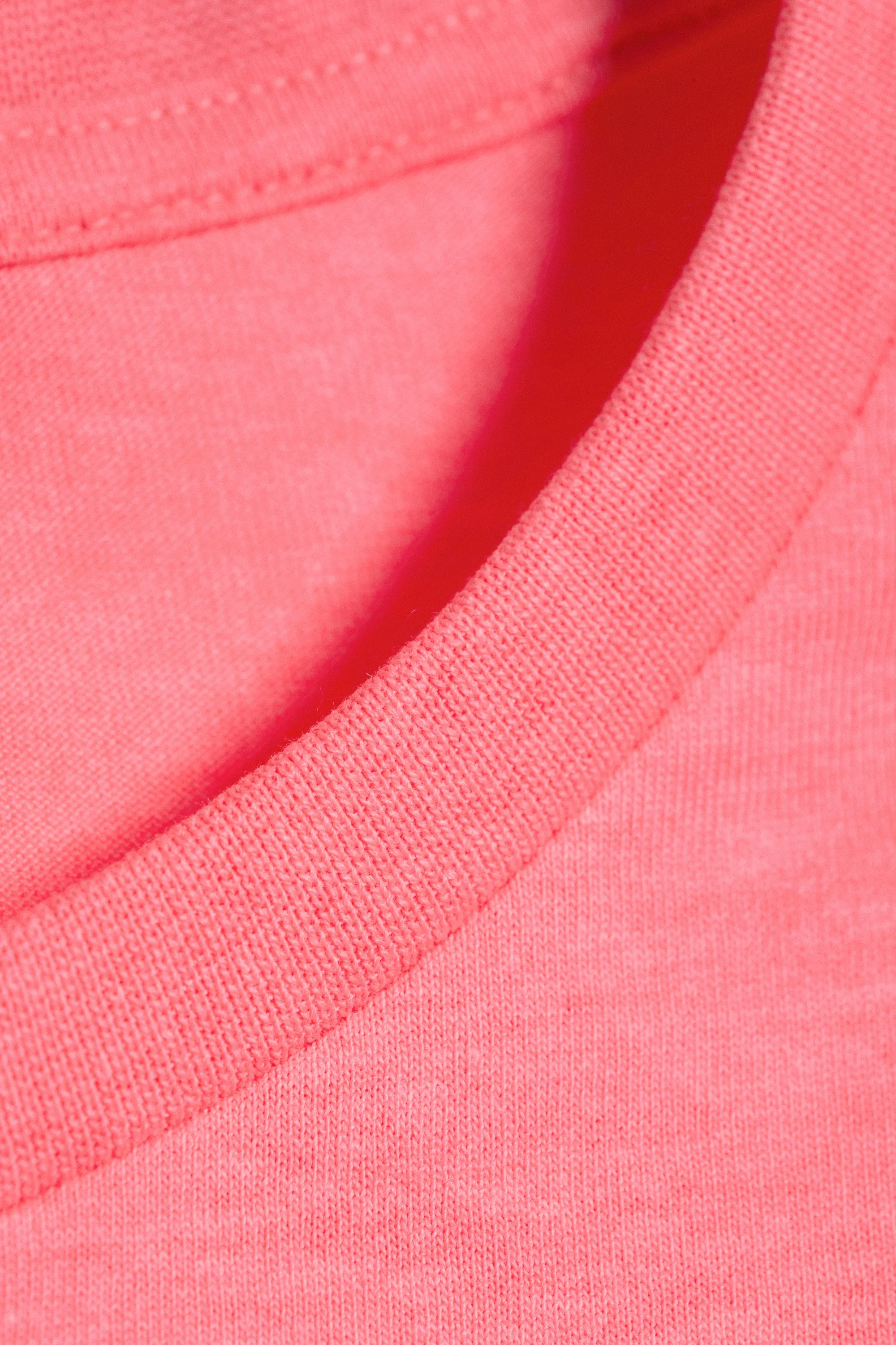 Mini T-shirt coupe standard - Rose fluo