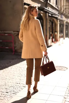 Francine Short Coat - Beige — photo 2