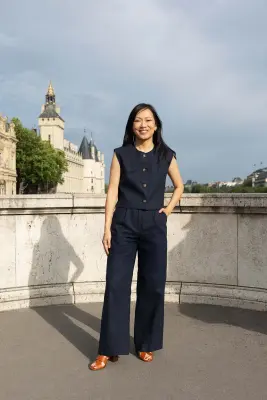 Pantalon Amandine - marine — photo 5