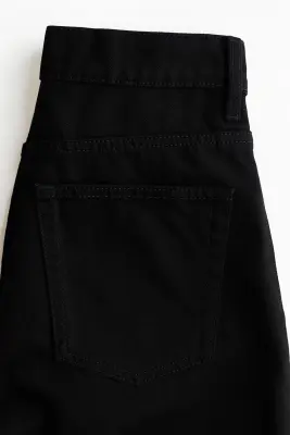 Jean large avec plis - Noir — photo 5