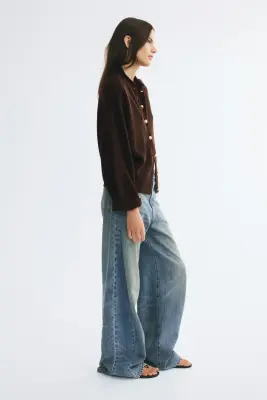 Gilet oversize - Marron foncé — photo 3