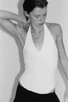 Body string sculptant avec dos nu - Blanc — photo 2