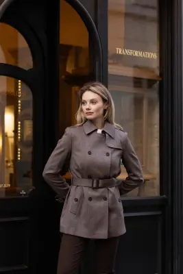 Leanne Short Trench Coat — photo 4