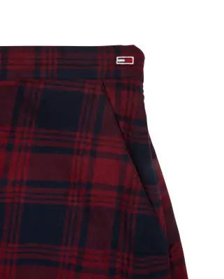 W Check Mini Skirt Rouge Winter Check — photo 3