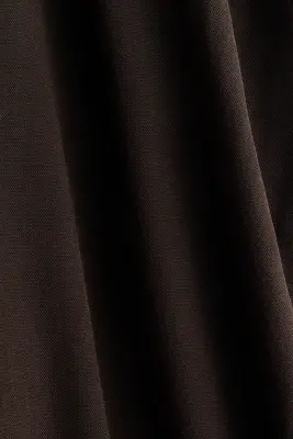Pantalon barrel avec ceinture à nouer - Marron foncé — photo 4