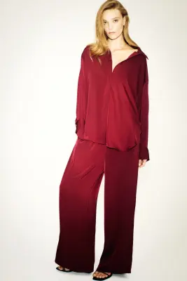 Pull-on trousers - Rouge foncé — photo 2
