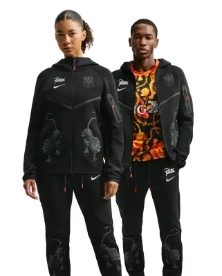 x Patta Netherlands Tech Fleece Hoodie Black — photo 2