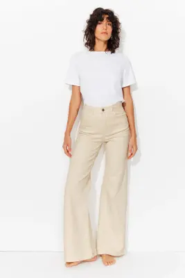 Pantalon flare taille haute — photo 2