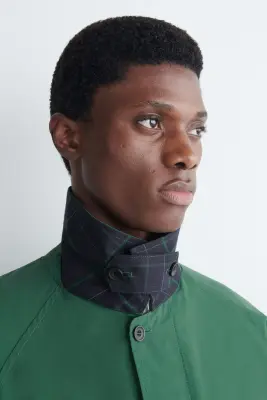 VESTE HARRINGTON EN COTON ET NYLON - VERT — photo 3