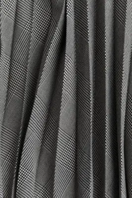 Jupe plissée - Gris foncé/carreaux — photo 2