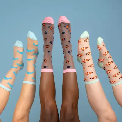Chaussettes Transparentes Moule Coucou Suzette — photo 3