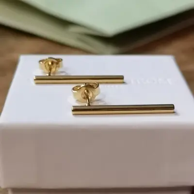 Mellan, 25 mm stick earrings — photo 3