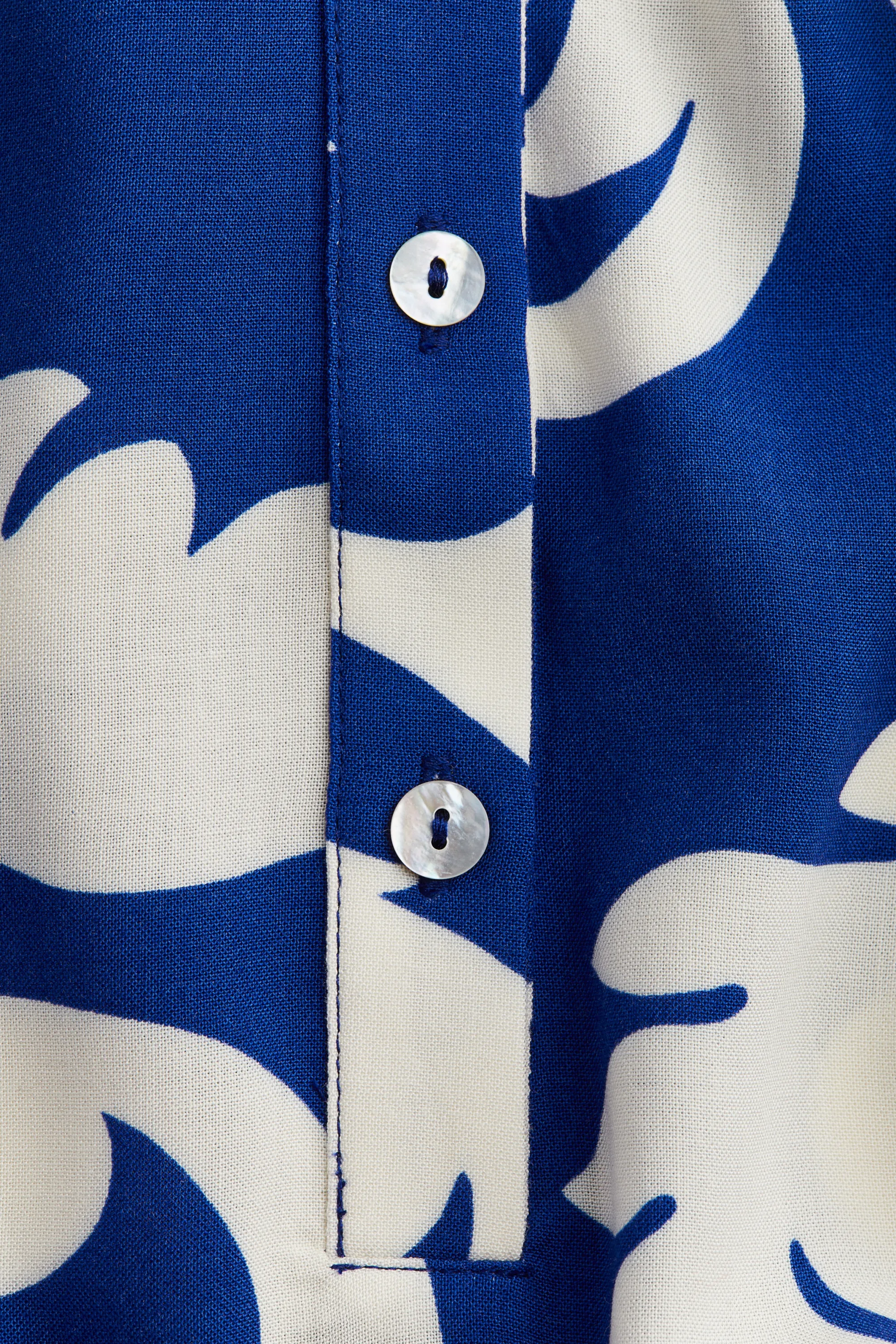 Robe tunique - Bleu vif/motif