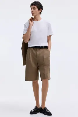 Bermuda Loose Fit - Beige foncé — photo 2