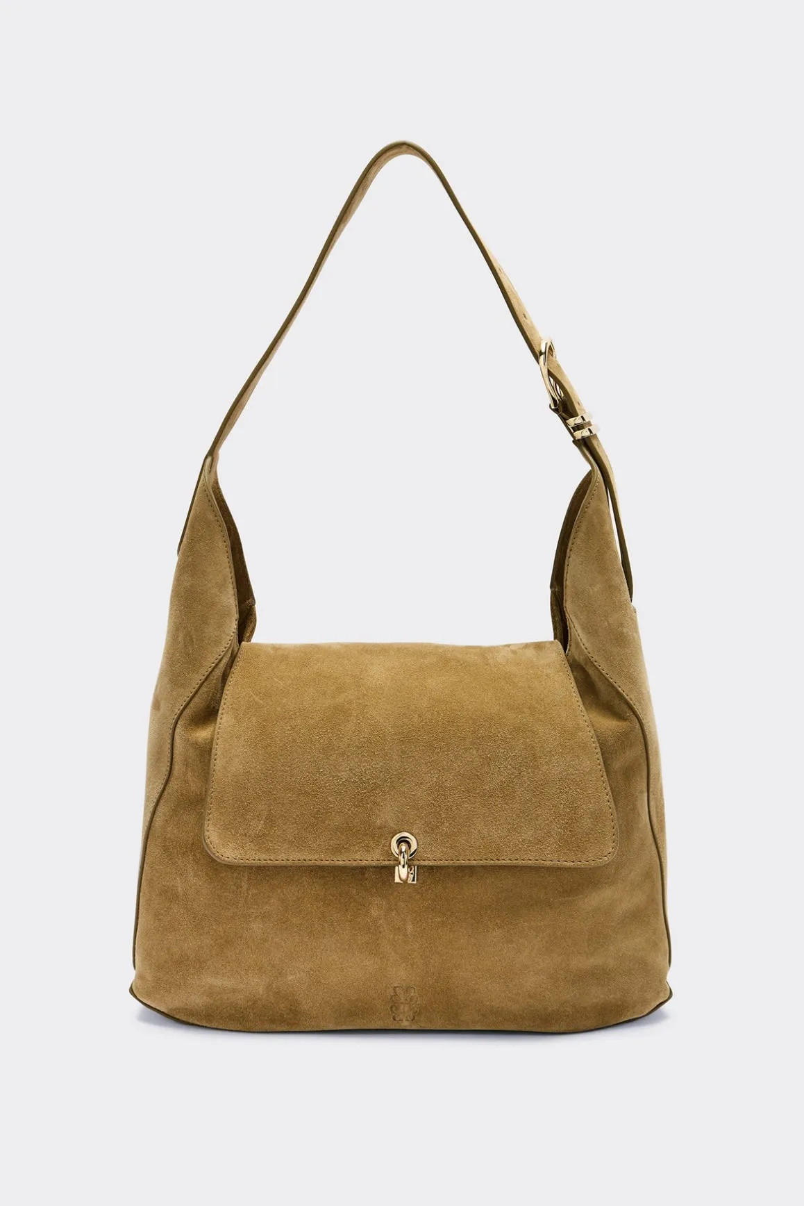 Sac Gala croûte de cuir kaki