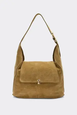 Sac Gala croûte de cuir kaki — photo 1