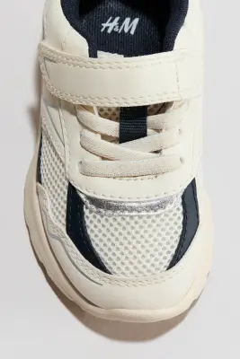 Sneakers - Crème/bleu marine — photo 2