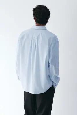 Chemise Cooling Loose Fit - Bleu clair — photo 4