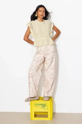 Blouse rétro-romantique Femme — photo 4