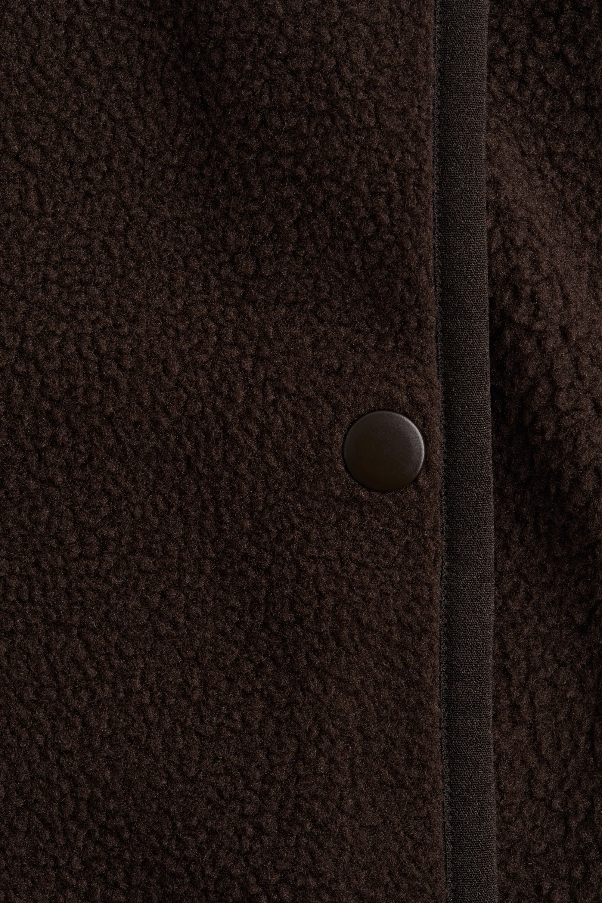 Veste sans manches en tissu Teddy bear - Marron foncé