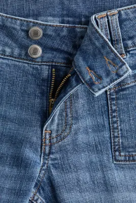 Flared Low Jeans - Bleu denim — photo 1