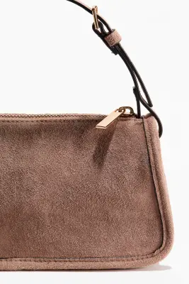 Sac à main en cuir - Taupe — photo 3