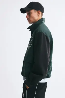 Veste imprimée - Vert foncé/Neutral State — photo 4