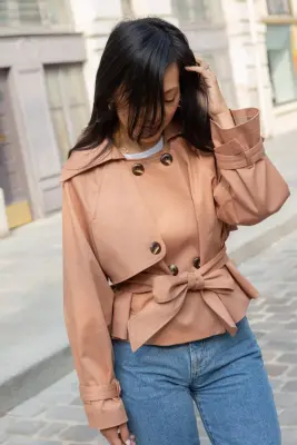 Trench Patricia - vieux rose — photo 2
