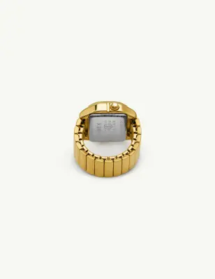 TIMEX X MM6 MAISON MARGIELA RING WATCH GOLD SIZE S/M — photo 4