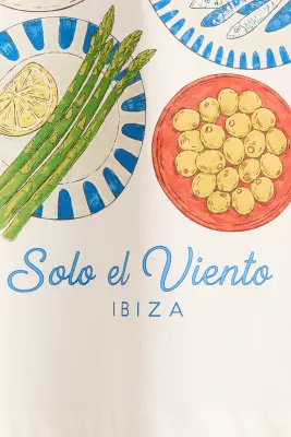 T-shirt imprimé en coton - Crème/Sol y Sal — photo 3
