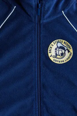 Veste de survêtement en tissu éponge - Bleu foncé/Donald — photo 2