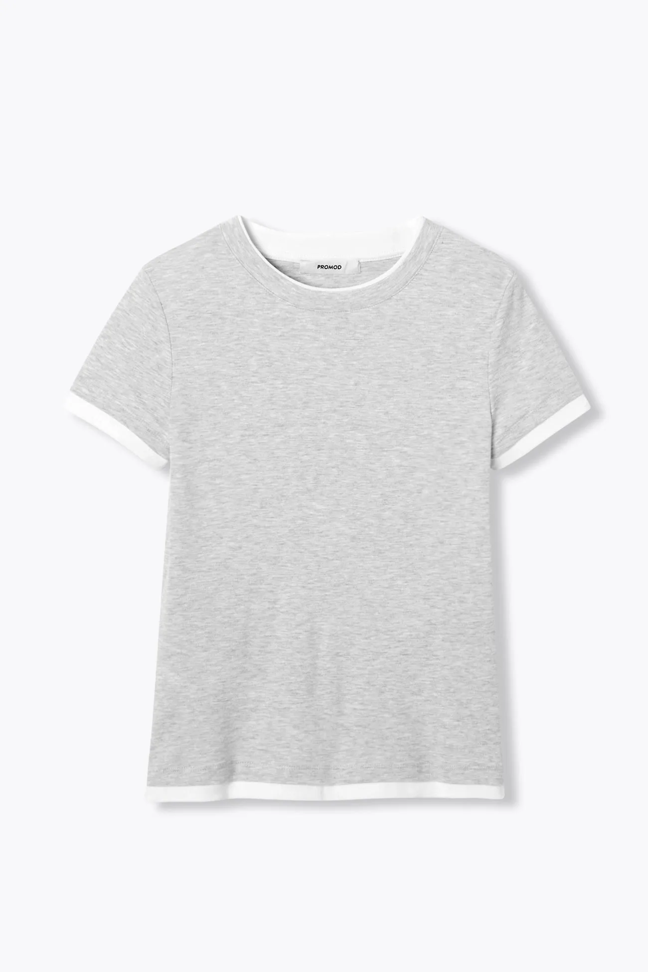 T-shirt slim effet superposé