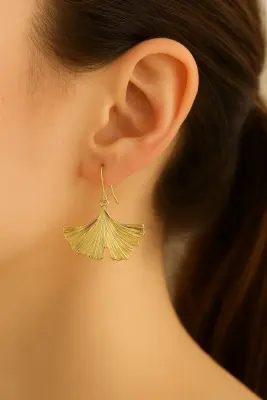 Boucles d’oreilles Petit Ginkgo — photo 2