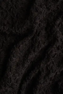 Pantalon façon dentelle - Marron foncé — photo 3