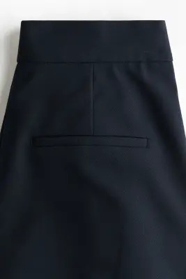 Pantalon avec détail croisé - Bleu marine — photo 4