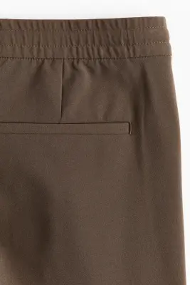 Pantalon jogger de costume Slim Fit - Marron — photo 3