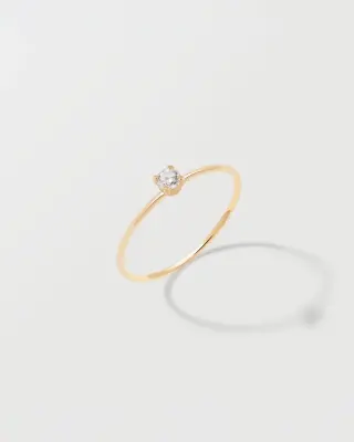 BAGUE ROXANE - Or blanc 18 carats — photo 1