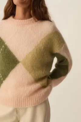 Pull Bretzel Argyle Poudre — photo 4