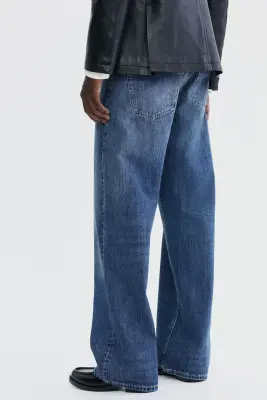 Loose Straight Jeans - Bleu denim — photo 2